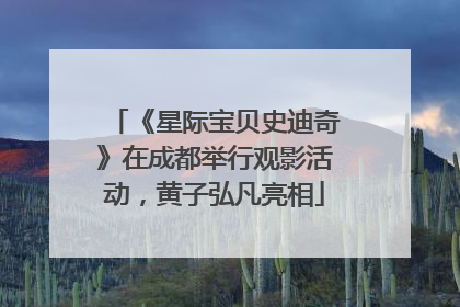 《星际宝贝史迪奇》在成都举行观影活动，黄子弘凡亮相