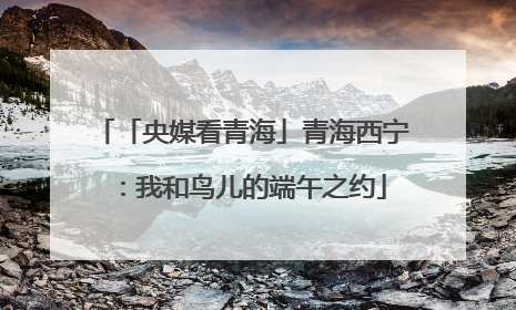 「央媒看青海」青海西宁：我和鸟儿的端午之约