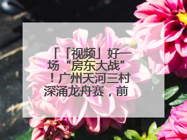 「视频」好一场“房东大战”！广州天河三村深涌龙舟赛，前进村首夺冠军