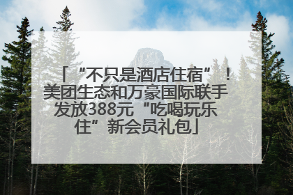 “不只是酒店住宿”！美团生态和万豪国际联手发放388元“吃喝玩乐住”新会员礼包