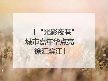 “光影夜巷”城市嘉年华点亮徐汇滨江