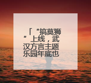 “搞莫狮”上线，武汉方言主题乐园年底也要来了