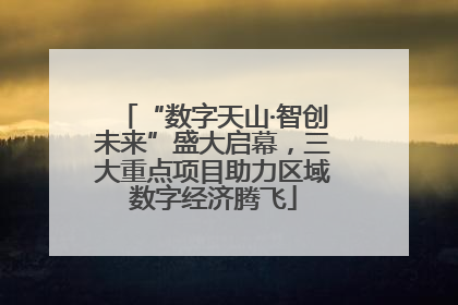 “数字天山·智创未来”盛大启幕，三大重点项目助力区域数字经济腾飞