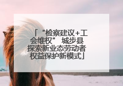 “检察建议+工会维权” 城步县探索新业态劳动者权益保护新模式