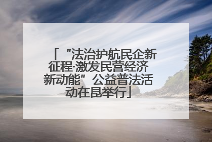 “法治护航民企新征程·激发民营经济新动能”公益普法活动在昆举行