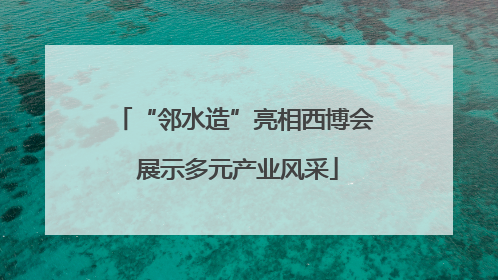 “邻水造”亮相西博会 展示多元产业风采