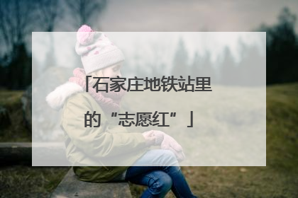 石家庄地铁站里的“志愿红”