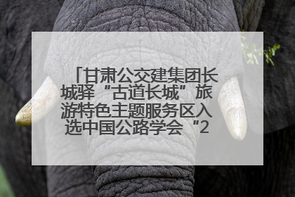 甘肃公交建集团长城驿“古道长城”旅游特色主题服务区入选中国公路学会“2025年度交通与旅游融合创新项目”