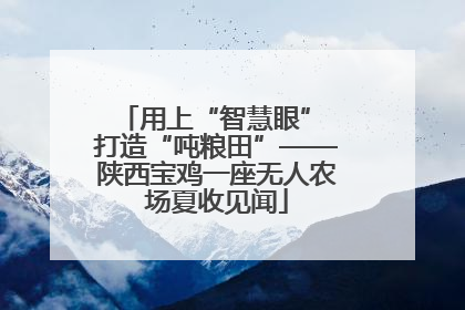 用上“智慧眼” 打造“吨粮田”——陕西宝鸡一座无人农场夏收见闻