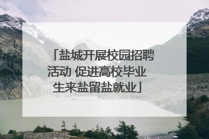 盐城开展校园招聘活动 促进高校毕业生来盐留盐就业