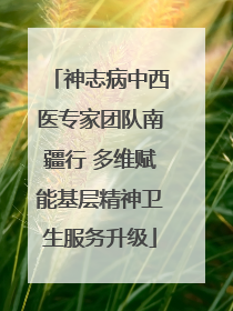神志病中西医专家团队南疆行 多维赋能基层精神卫生服务升级