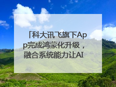 科大讯飞旗下App完成鸿蒙化升级，融合系统能力让AI服务触手可及