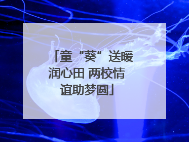 童“葵”送暖润心田 两校情谊助梦圆