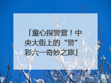 童心探警营！中央大街上的“警”彩六一奇妙之旅