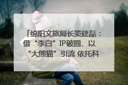 绵阳文旅局长窦建磊：借“李白”IP破圈、以“大熊猫”引流 依托科技优势绽放城市文旅魅力｜文旅局长说