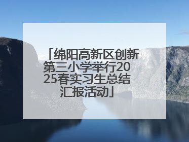 绵阳高新区创新第三小学举行2025春实习生总结汇报活动