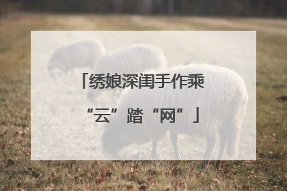绣娘深闺手作乘“云”踏“网”