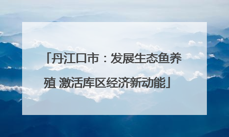 丹江口市：发展生态鱼养殖 激活库区经济新动能