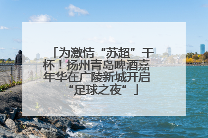 为激情“苏超”干杯！扬州青岛啤酒嘉年华在广陵新城开启“足球之夜”