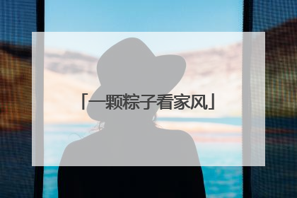 一颗粽子看家风