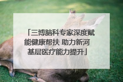 三博脑科专家深度赋能健康帮扶 助力新河基层医疗能力提升