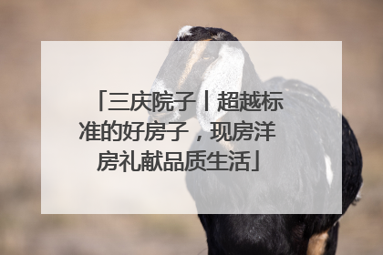 三庆院子丨超越标准的好房子，现房洋房礼献品质生活