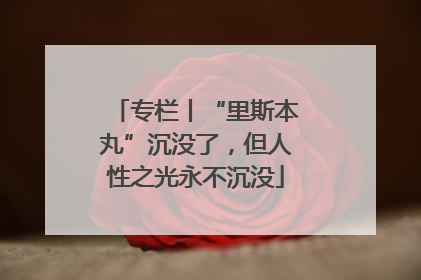 专栏丨“里斯本丸”沉没了，但人性之光永不沉没