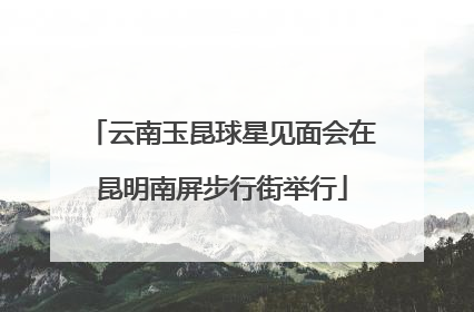云南玉昆球星见面会在昆明南屏步行街举行