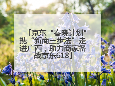 京东“春晓计划”携“新商三步法”走进广西，助力商家备战京东618