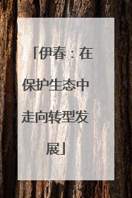 伊春：在保护生态中走向转型发展
