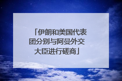 伊朗和美国代表团分别与阿曼外交大臣进行磋商