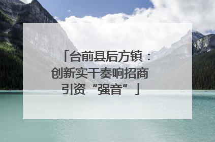 台前县后方镇：创新实干奏响招商引资“强音”