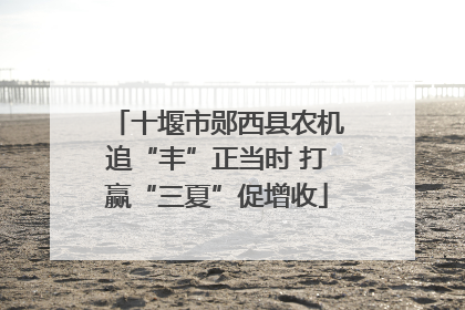 十堰市郧西县农机追“丰”正当时 打赢“三夏”促增收
