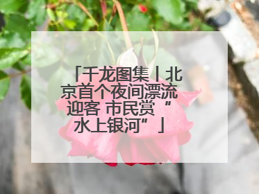 千龙图集丨北京首个夜间漂流迎客 市民赏“水上银河”