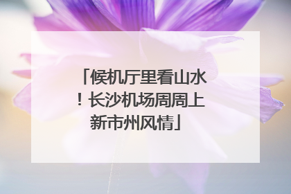 候机厅里看山水！长沙机场周周上新市州风情