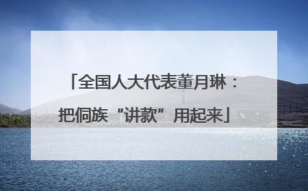 全国人大代表董月琳：把侗族“讲款”用起来