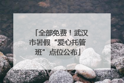 全部免费！武汉市暑假“爱心托管班”点位公布