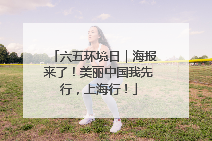 六五环境日｜海报来了！美丽中国我先行，上海行！