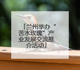 兰州举办“苦水玫瑰”产业发展交流推介活动