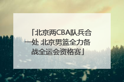 北京两CBA队兵合一处 北京男篮全力备战全运会资格赛