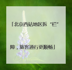 北京西站地区拆“栏”障，旅客通行更顺畅