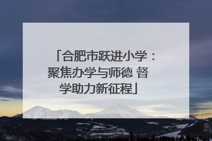 合肥市跃进小学：聚焦办学与师德 督学助力新征程