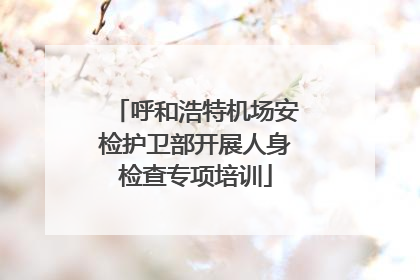 呼和浩特机场安检护卫部开展人身检查专项培训