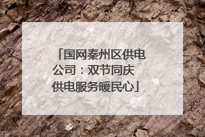 国网秦州区供电公司：双节同庆 供电服务暖民心