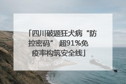 四川破题狂犬病“防控密码” 超91%免疫率构筑安全线