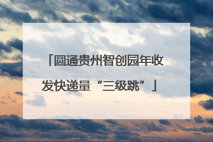 圆通贵州智创园年收发快递量“三级跳”