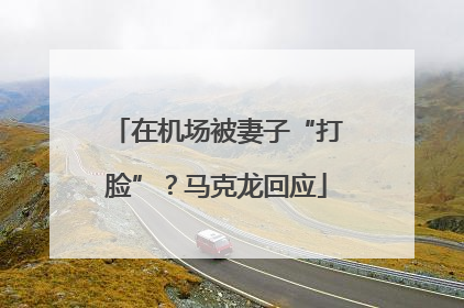 在机场被妻子“打脸”？马克龙回应