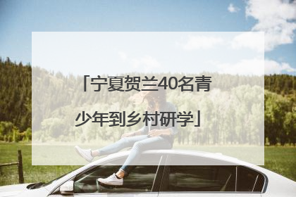 宁夏贺兰40名青少年到乡村研学