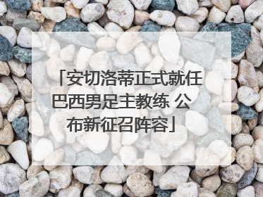 安切洛蒂正式就任巴西男足主教练 公布新征召阵容