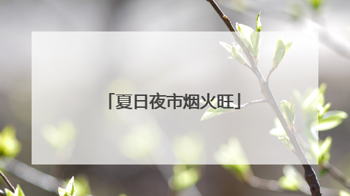夏日夜市烟火旺